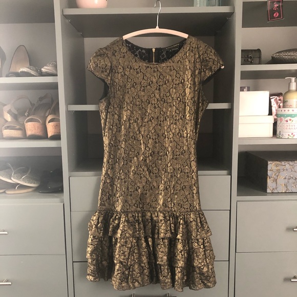 Cynthia Steffe Dresses & Skirts - Woman’s Cynthia Steffe gold dress